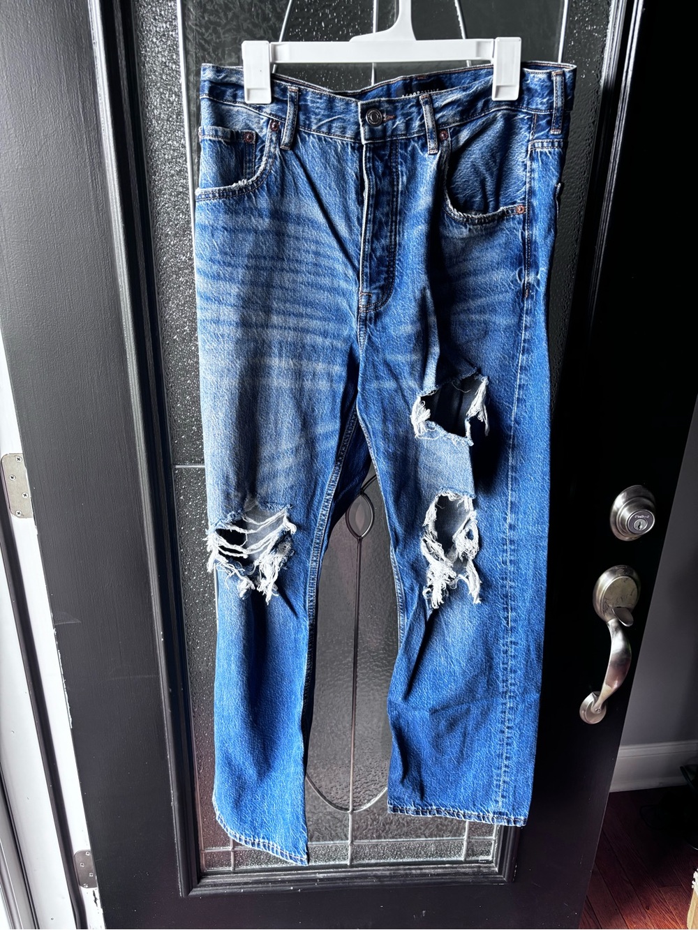 Women’s Distressed Blue Denim Jeans